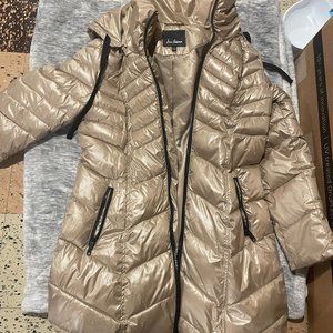 Sam Edelman Gold puffer coat size small